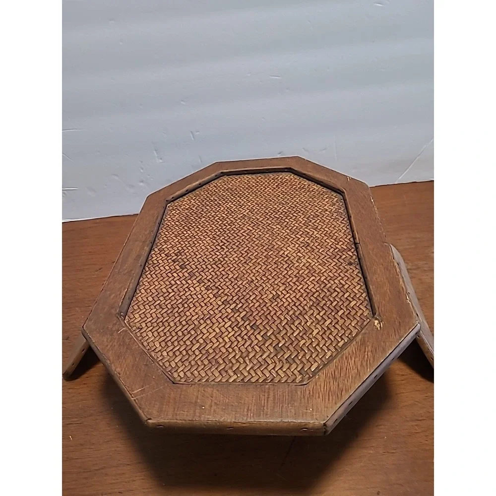 Vintage Wood Armrest Tray / Table 13